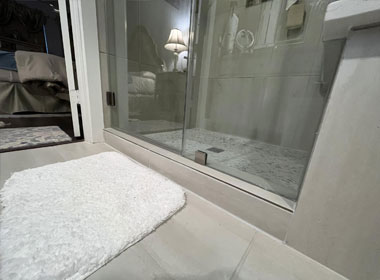 Fence installation in progress